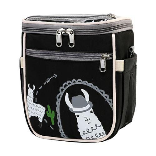 Babystroller Organizer MultiPocket Double Layer For Baby Items Black