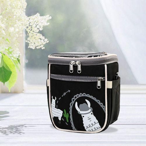 Babystroller Organizer MultiPocket Double Layer For Baby Items Black