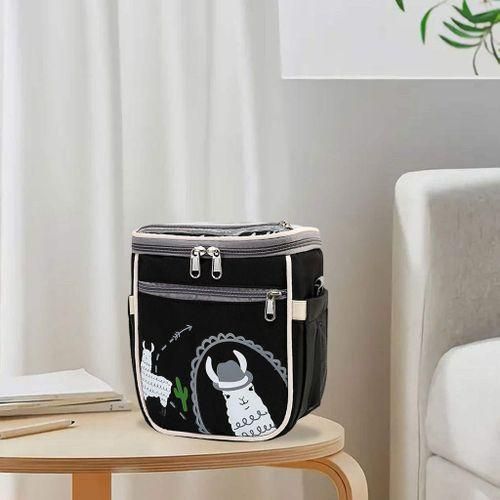 Babystroller Organizer MultiPocket Double Layer For Baby Items Black