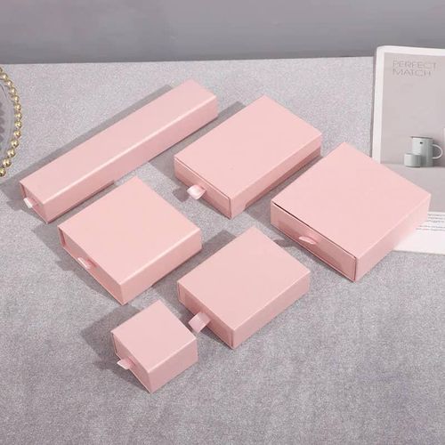 Jewellery Packaging Boxes Jewelry White Drawer Paper Box Gift Sliding