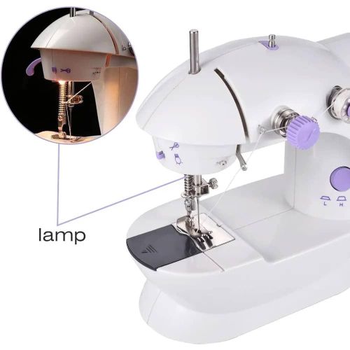 Mini Portable Sewing Machine That Uses Either Electricity Or Battery Cells - Multicolor