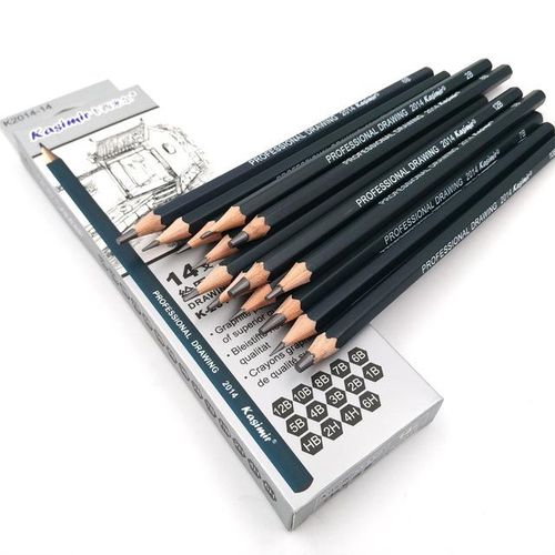 Kair Professional 14 Pcs Drawing Sketch Pencils Set Grapgite Pencil Art Supplies 6h 4h 2h Hb B 2b 3b 4b 5b 6b 7b 8b 10b 12b