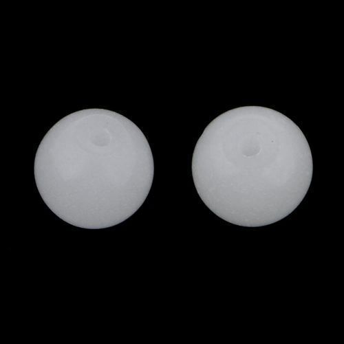 12pcs Round Stone Luminous Beads, The Jewelry Yellow Green