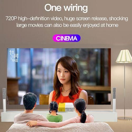 J9 1920x1080P 15 ANSI Portable Home Theater Mini LED HD Digital Projector, Basic Version, AU PlugBlack White