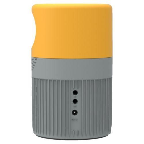 T400 100 Inch Screen 3000 Lumens LED Mini Projector, Plug Type:US PlugGrey Yellow