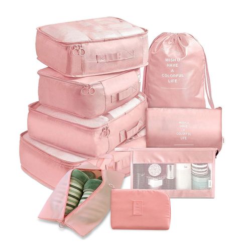 Thickened Twill New Travel Storage Bag Nine-piece Set