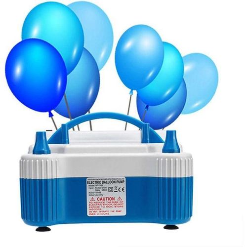 Electric Balloon Pump Portable Air Blower Pump Dual Nozzle Balloon Inflator For Party - Multi