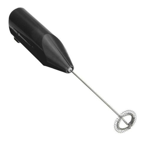 Hand Held Electric Egg Beater Coffee Milk Creamer Bubble Mixer Stainless Steel Black