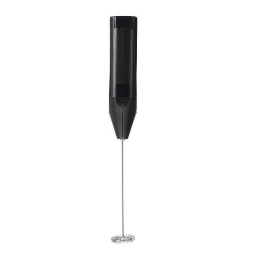 Hand Held Electric Egg Beater Coffee Milk Creamer Bubble Mixer Stainless Steel Black