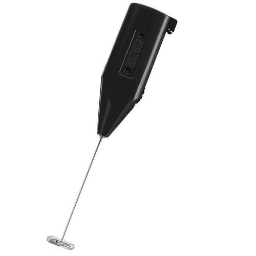 Hand Held Electric Egg Beater Coffee Milk Creamer Bubble Mixer Stainless Steel Black