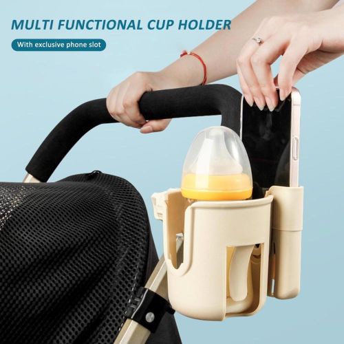 Universal Stroller Cup Holder Detachable Phone Holder Baby Stroller Organizer Suitable for Bikes Trolleys Wheelchair NO5284