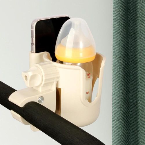 Universal Stroller Cup Holder Detachable Phone Holder Baby Stroller Organizer Suitable for Bikes Trolleys Wheelchair NO5284