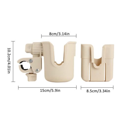 Universal Stroller Cup Holder Detachable Phone Holder Baby Stroller Organizer Suitable for Bikes Trolleys Wheelchair NO5284