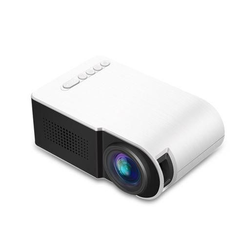 YG210 320x240 400600LM Mini LED Projector Home Theater, General Version White