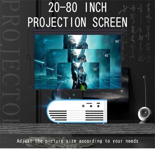 YG210 320x240 400600LM Mini LED Projector Home Theater, General Version White