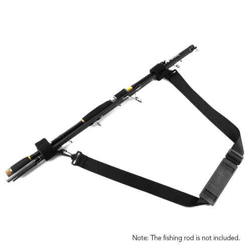 Fishing Rod Shoulder Strap Belt Lightweight Adjustable Travel Fishing Rod Pole Carry Strap Band NO5140