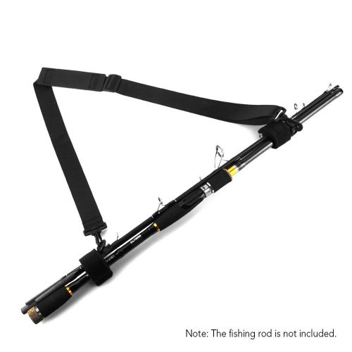 Fishing Rod Shoulder Strap Belt Lightweight Adjustable Travel Fishing Rod Pole Carry Strap Band NO5140