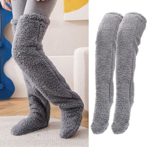 Winter Fluffy Sock Slippers Comfortable Knee Protection Stockings Suitable for Friends Family NO5288