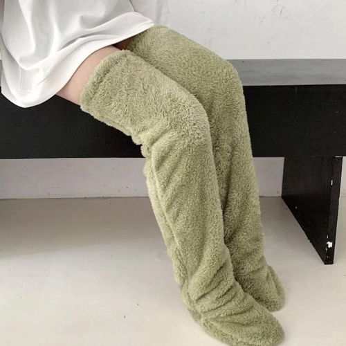 Winter Fluffy Sock Slippers Comfortable Knee Protection Stockings Suitable for Friends Family NO5288