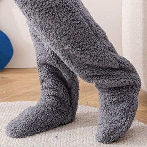 Winter Fluffy Sock Slippers Comfortable Knee Protection Stockings Suitable for Friends Family NO5288