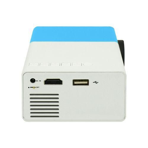 YG300 400LM Portable Mini Home Theater LED Projector With Remote Controller Blue