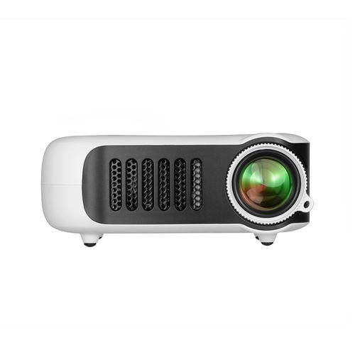 A2000 320x240P 1000 ANSI Lumens Mini Home Theater HD Digital Projector, Plug Type: UK PlugWhite