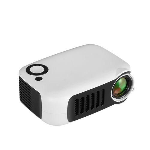 A2000 320x240P 1000 ANSI Lumens Mini Home Theater HD Digital Projector, Plug Type: UK PlugWhite