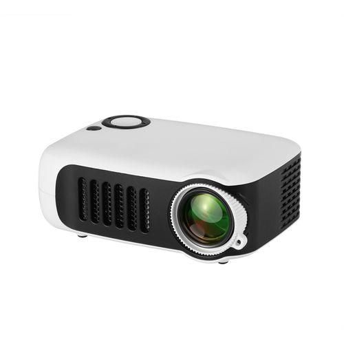 A2000 320x240P 1000 ANSI Lumens Mini Home Theater HD Digital Projector, Plug Type: UK PlugWhite
