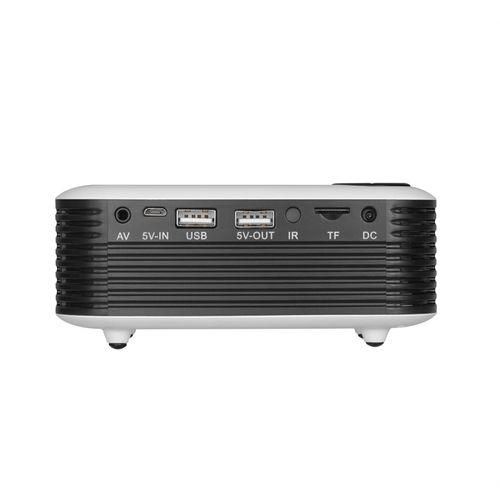 A2000 320x240P 1000 ANSI Lumens Mini Home Theater HD Digital Projector, Plug Type: UK PlugWhite