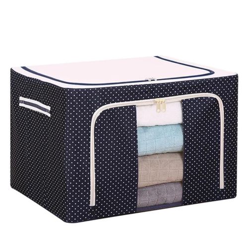 3pcs Oxford Cloth Foldable Storage Boxes (100L , 66L and 25L /Big  medium and small)  - multicolor