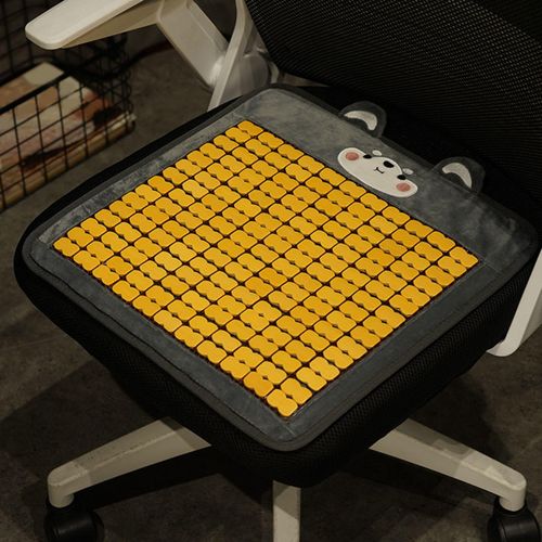 Car Cushion Mat Cute Bread Bamboo Seat Cooling Pad  B
