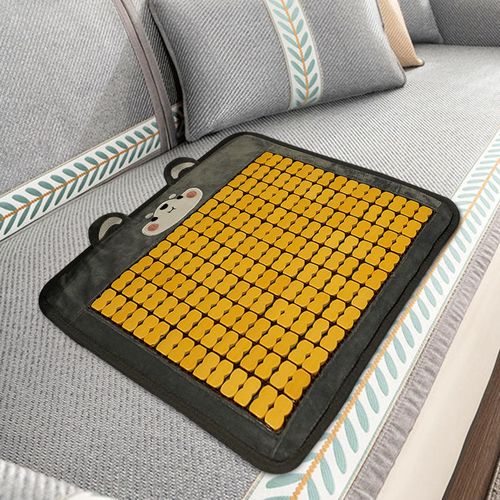Car Cushion Mat Cute Bread Bamboo Seat Cooling Pad  B