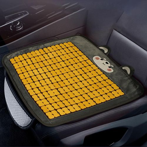 Car Cushion Mat Cute Bread Bamboo Seat Cooling Pad  B