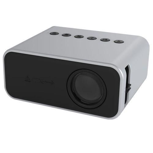 T500 1920x1080P 80 Lumens Portable Mini Home Theater LED HD Digital Projector With Remote Control  AdaptorWhite