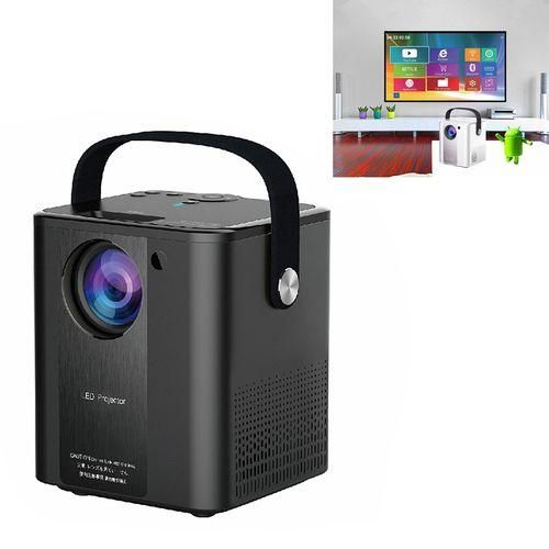 C500 Portable Mini LED Home HD Projector, Style:Android VersionBlack