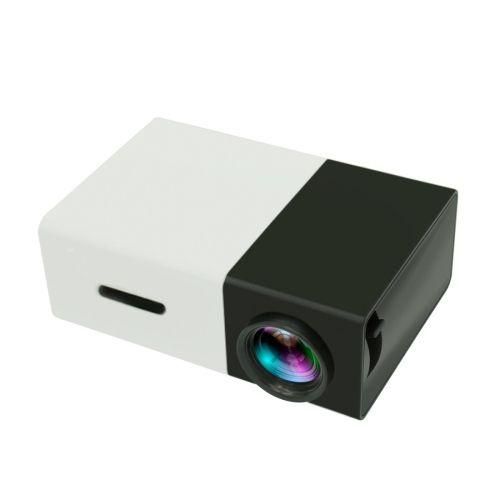 YG300 400LM Portable Mini Home Theater LED Projector With Remote ControllerBlack