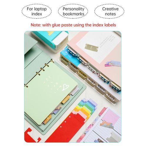 KWtrio BQJ04 Tab Punch Looseleaf Separator DIY Index