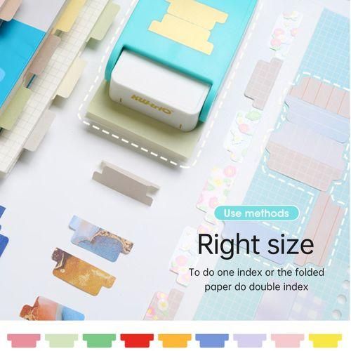 KWtrio BQJ04 Tab Punch Looseleaf Separator DIY Index
