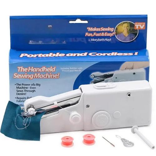Portable Mini Handheld Sewing machine - color may vary