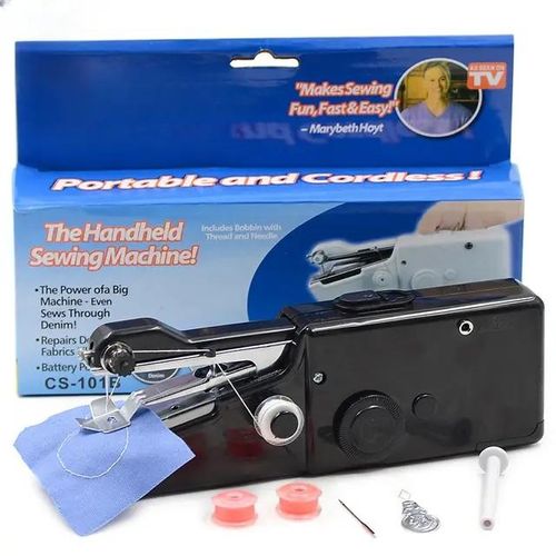 Portable Mini Handheld Sewing machine - color may vary