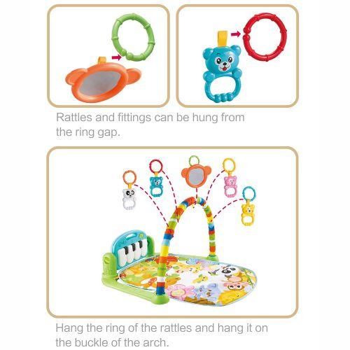 Baby Playmat Kick And Play Piano Gym With Music LED Lights