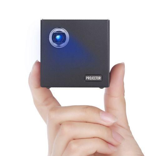 C80 DLP Portable HD Projector 120inch Giant Screen Projector Bluray 4K, Android 7.1.2, 2GB  16GB EU Plug