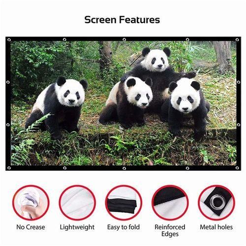 Projection Screen Portable 30150 Inch 16:9,Outdoor Movie Screen For Travel Home Theater