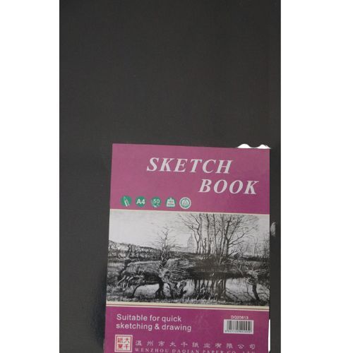 Sketch Drawing Book-A4 -  Black