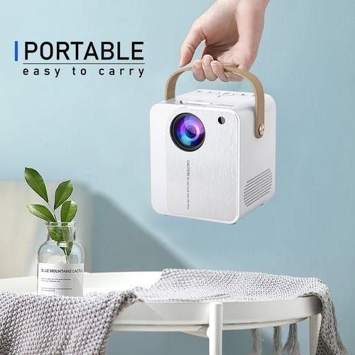 ZXLY8 Intelligent Portable HD 4K Projector, US Plug, Specification: Phone Screen VersionWhite