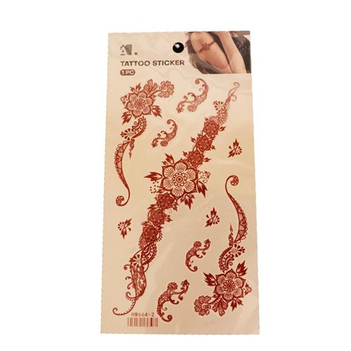 Waterproof Tattoo Sticker - Flower Wings