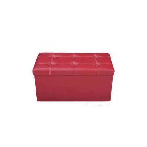 Strong Folding Stool Storage Ottoman Box Home Chair Footstool Kids Toy Container With Lid - Beige