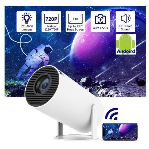Android 12.0 Projector WiFi Bluetooth 4k Supported Outdoor Movie Projector