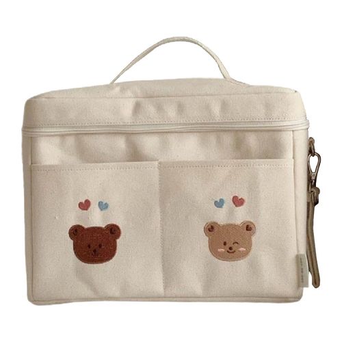 Baby Diaper Bag Portable Lightweight Storage Two Bear