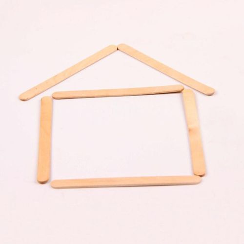 50 Pcs Ice  Sticks Lollipop Sticks Wooden Cake Tools Hand DIY
